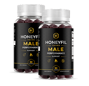 HoneyFil basic package with a 60-day supply of men's vitality gummies