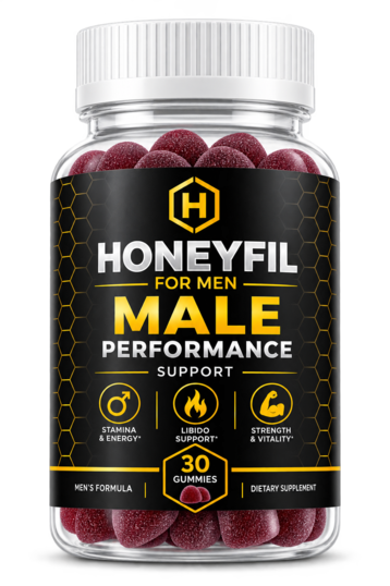 HoneyFil men's vitality gummies bottle under review